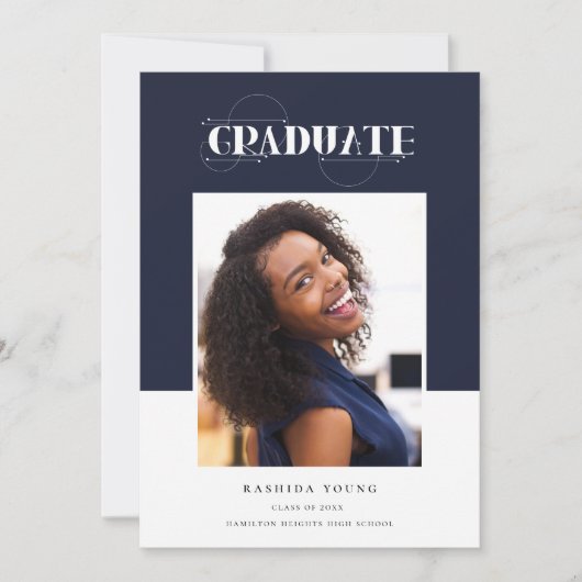 Einladung zeitgenössischer geometrischer Abschluss (Vorderseite)