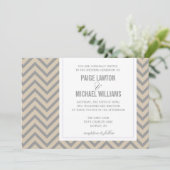 Einladung| Zickzack Einladung (Stehend Vorderseite)