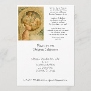 Einladung (Zitat): Liebe kam unten am Weihnachten