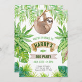 Einladung, Zoo-Geburtstag Einladung (Vorne/Hinten)