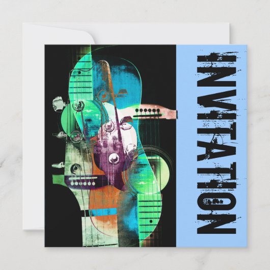 Einladung zu Akustikgitarre-Jazz (Vorderseite)