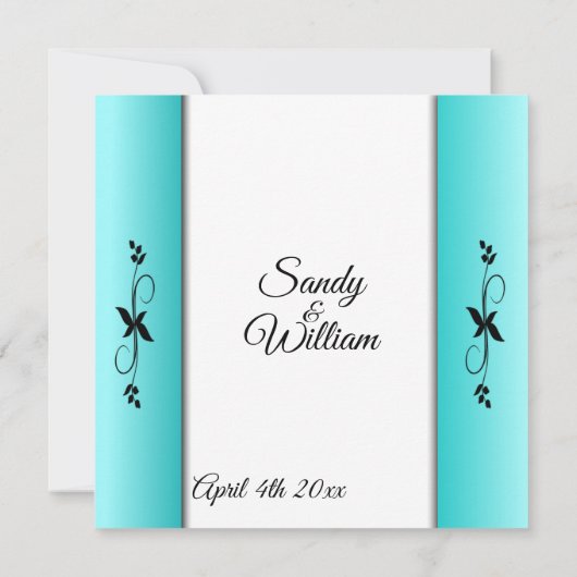 Einladung zu aquamarinen Kolumnen (Rückseite)