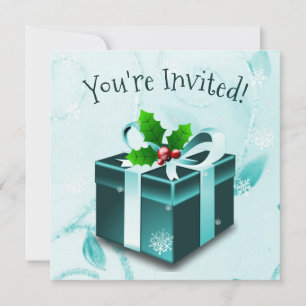 Einladung zu aquamarinen Weihnachtsgeschenken