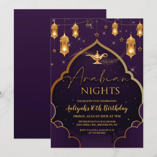 Einladung zu arabischen Nächten (Vorne/Hinten)