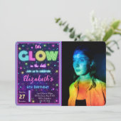 Einladung zu bearbeitbarem glattem Foto (Stehend Vorderseite)