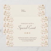 Einladung zu besonderen Veranstaltungen (Vorne/Hinten)