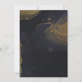 Einladung zu Black & Gold Marble (Rückseite)