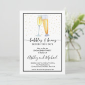 Einladung zu Blasen- und Brauen-Engagement (Stehend Vorderseite)