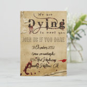 Einladung zu Bloody Halloween (Stehend Vorderseite)