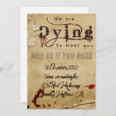 Einladung zu Bloody Halloween (Vorne/Hinten)