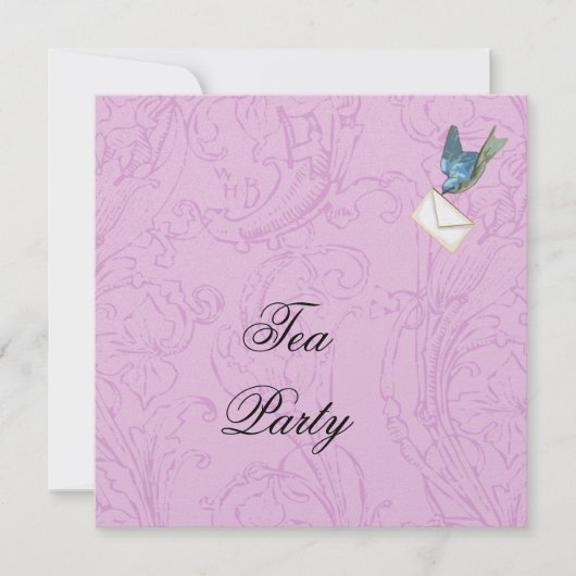 Einladung zu Bluebird & Damask (Vorderseite)