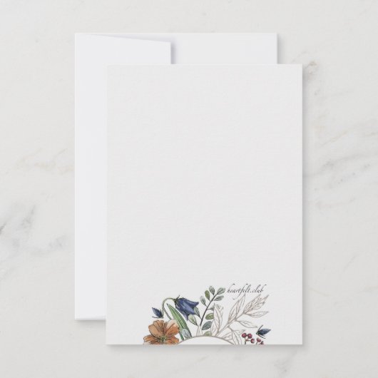 Einladung zu Blume im Beileid (Rückseite)