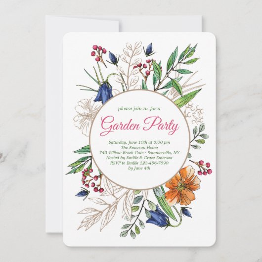 Einladung zu Blume vor Ort (Vorderseite)