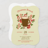 Einladung zu Blumenweihnachtsgebäck (Vorne/Hinten)