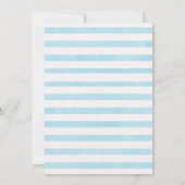 Einladung zu Boys Gray Blue Bunny Baby (Rückseite)