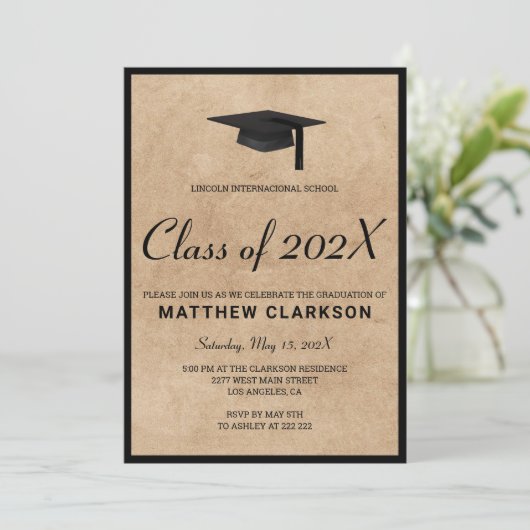 Einladung zu Braunpapier (Stehend Vorderseite)