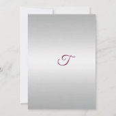 Einladung zu Burgund und Silver Birthday (Rückseite)