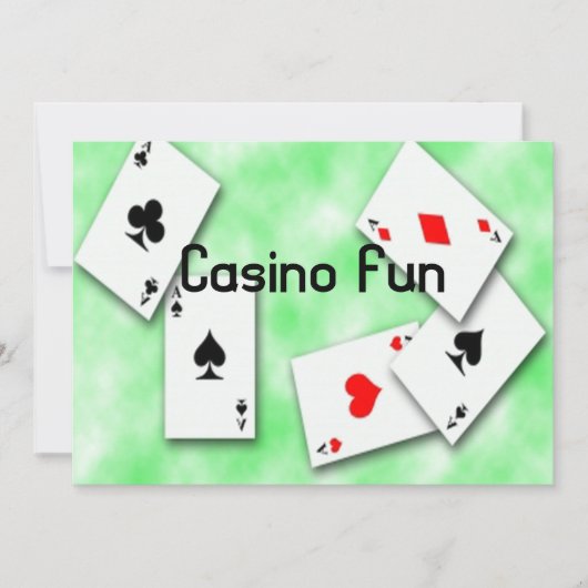 Einladung zu Casino Fun (Vorderseite)