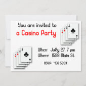 Einladung zu Casino Fun (Rückseite)