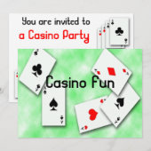 Einladung zu Casino Fun (Vorne/Hinten)