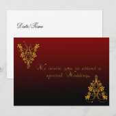 Einladung zu Classy Wedding (Vorne/Hinten)