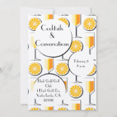 Einladung zu Cocktails und Gesprächen (Vorderseite)