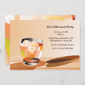 Einladung zu Cocktails und Zigarren (Vorne/Hinten)