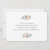 Einladung zu den Baby Shower Balloons für Jungen u (Rückseite)