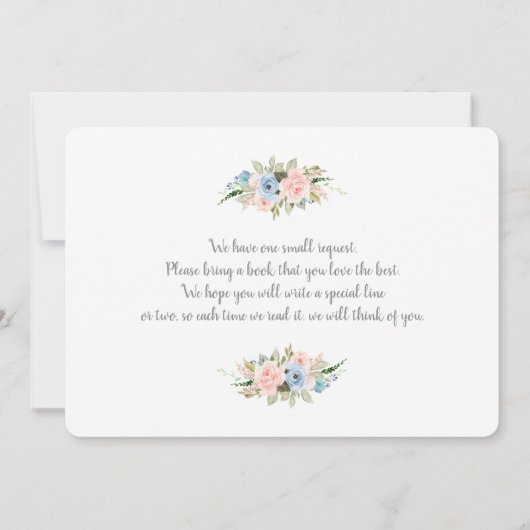 Einladung zu den Baby Shower Balloons für Jungen u (Rückseite)