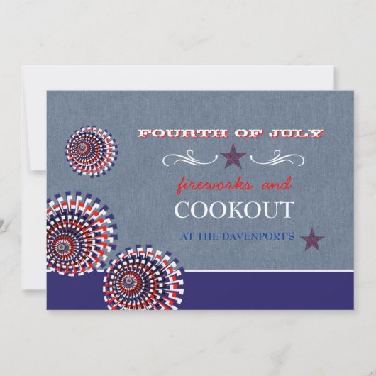 Einladung zu Denim Holiday (Vorderseite)