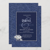 Einladung zu Denim und Diamanten (Vorne/Hinten)