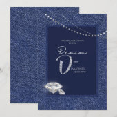 Einladung zu Denim und Diamanten (Vorne/Hinten)