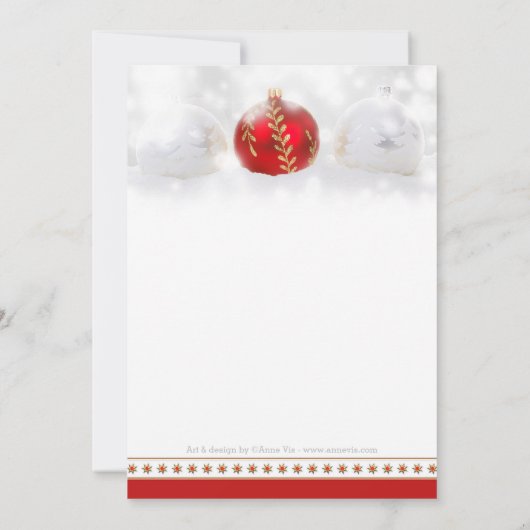 Einladung zu Dezember oder Weihnachts-Engagement (Rückseite)