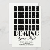 Einladung zu Domino Game Night (Vorne/Hinten)