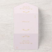 Einladung zu einem 3-fachen Event mit hellrosa UAW (Außenbereich)