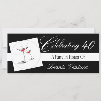 Einladung zu einem 40. Geburtstag-Party