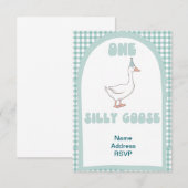 Einladung zu einem albernen Geburtstag (Vorne/Hinten)