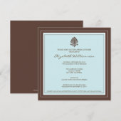 Einladung zu einem einfachen Frame Bridal Shower ( (Vorne/Hinten)