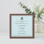 Einladung zu einem einfachen Frame Bridal Shower ( (Stehend Vorderseite)