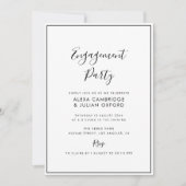 Einladung zu einem einfachen Rahmen (Vorderseite)