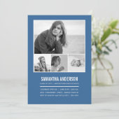 Einladung zu einem einfachen Timeline-Abschluss -  (Stehend Vorderseite)