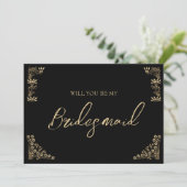 Einladung zu einem eleganten Goldmedaille-Deko (Stehend Vorderseite)