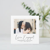 Einladung zu einem eleganten Script-Foto (Stehend Vorderseite)