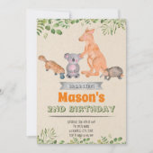 Einladung zu einem Geburtstag von Australiern (Vorderseite)