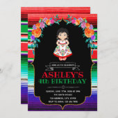 Einladung zu einem Geburtstag von Fiesta (Vorne/Hinten)