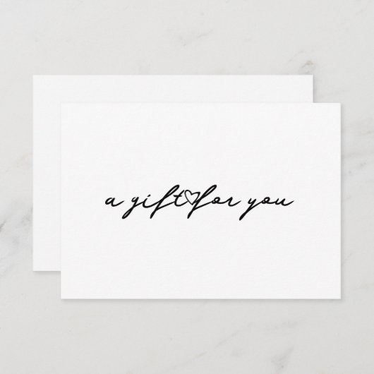 Einladung zu einem Geschenkgutschein für Script-He (Vorne/Hinten)