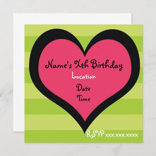 Einladung zu einem gesunden Herz (Vorne/Hinten)