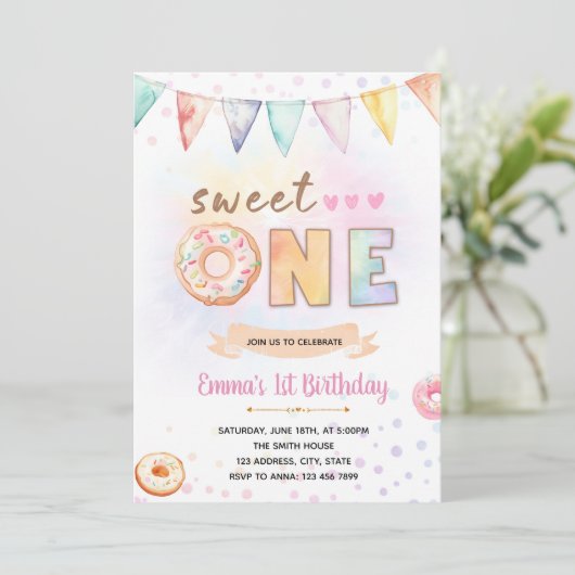 Einladung zu einem guten Geburtstag (Stehend Vorderseite)