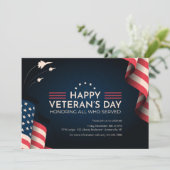 Einladung zu einem guten Veteran-Tag (Stehend Vorderseite)