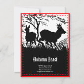 Einladung zu einem Herbst-Fest-oder Ernte-Ball (Rückseite)